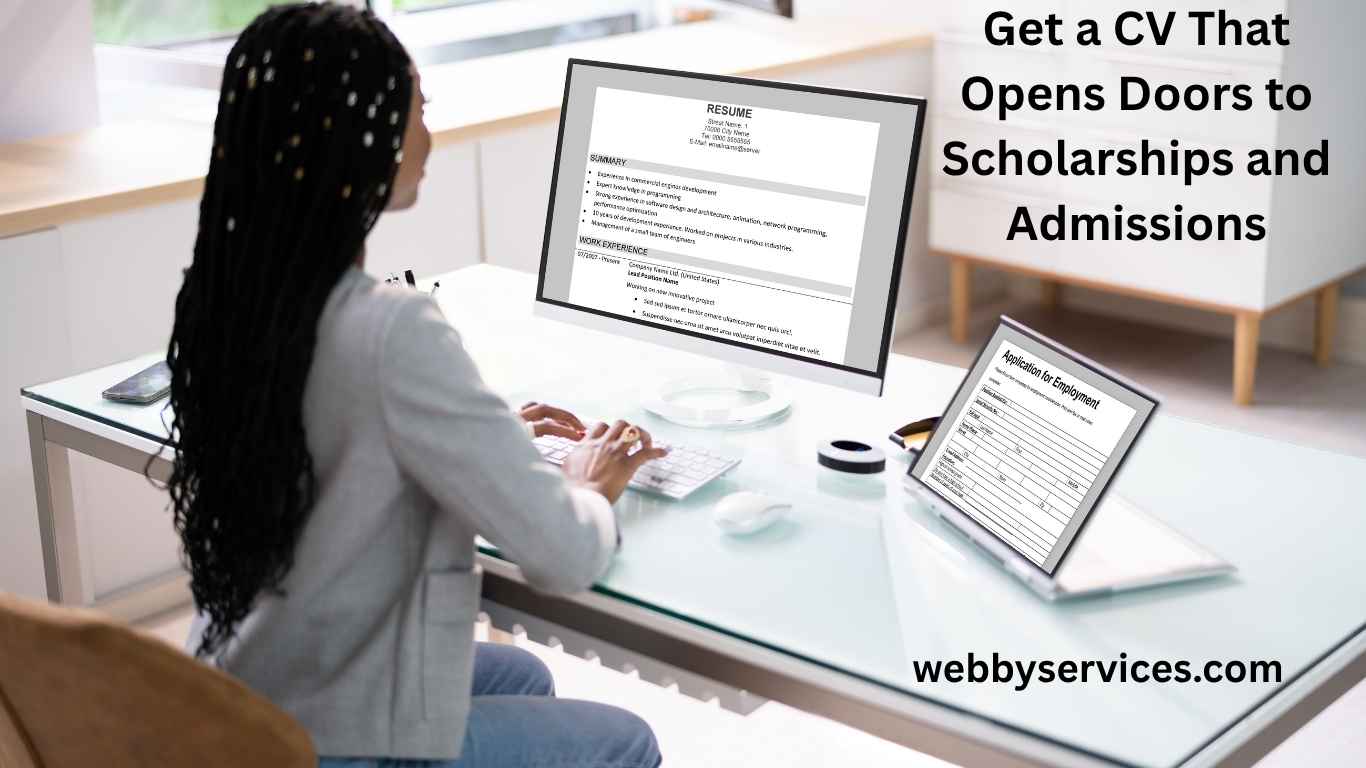 Get a CV That Opens Doors to Scholarships and Admissions - Webby Services