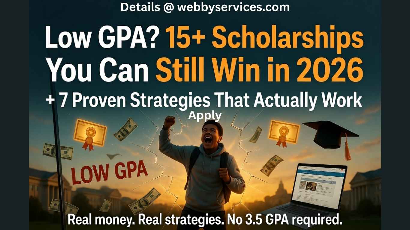 Low GPA? 15+ Scholarships You Can Still Win in 2026 + 7 Proven ...