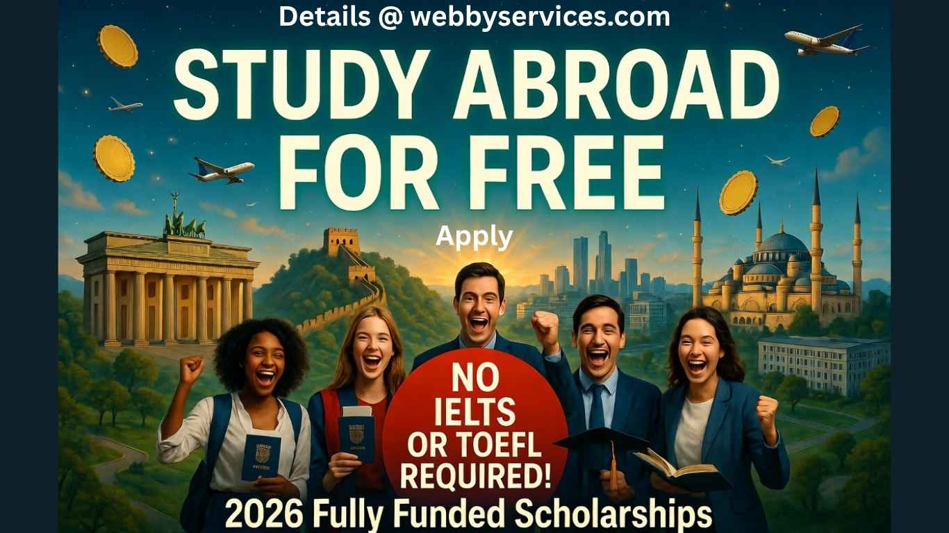 Scholarships Without IELTS or TOEFL 2026: 15+ Fully Funded ...